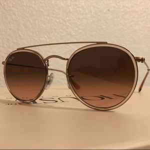 Ray-Ban RB3647-N Pink/Bronze Aviator Sunnies